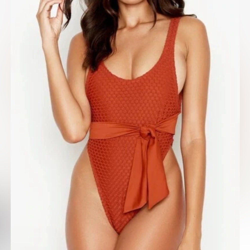 RIS-K Swimwear Sol One-Piece Swimsuit Copper Size‎ Small